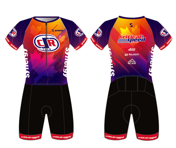 Critical Speed Men's Pro Short Sleeve Tri Suit
