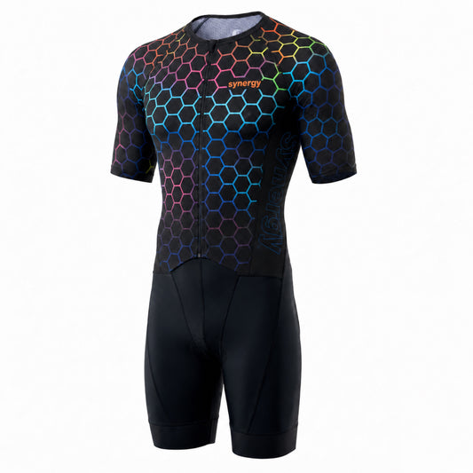 Men's Pro 3.0 Short Sleeve Tri Suit - Fusion - Kinetic Hive - Front