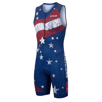 Men's Elite Sleeveless Tri Suit - Tactical Valor - Front
