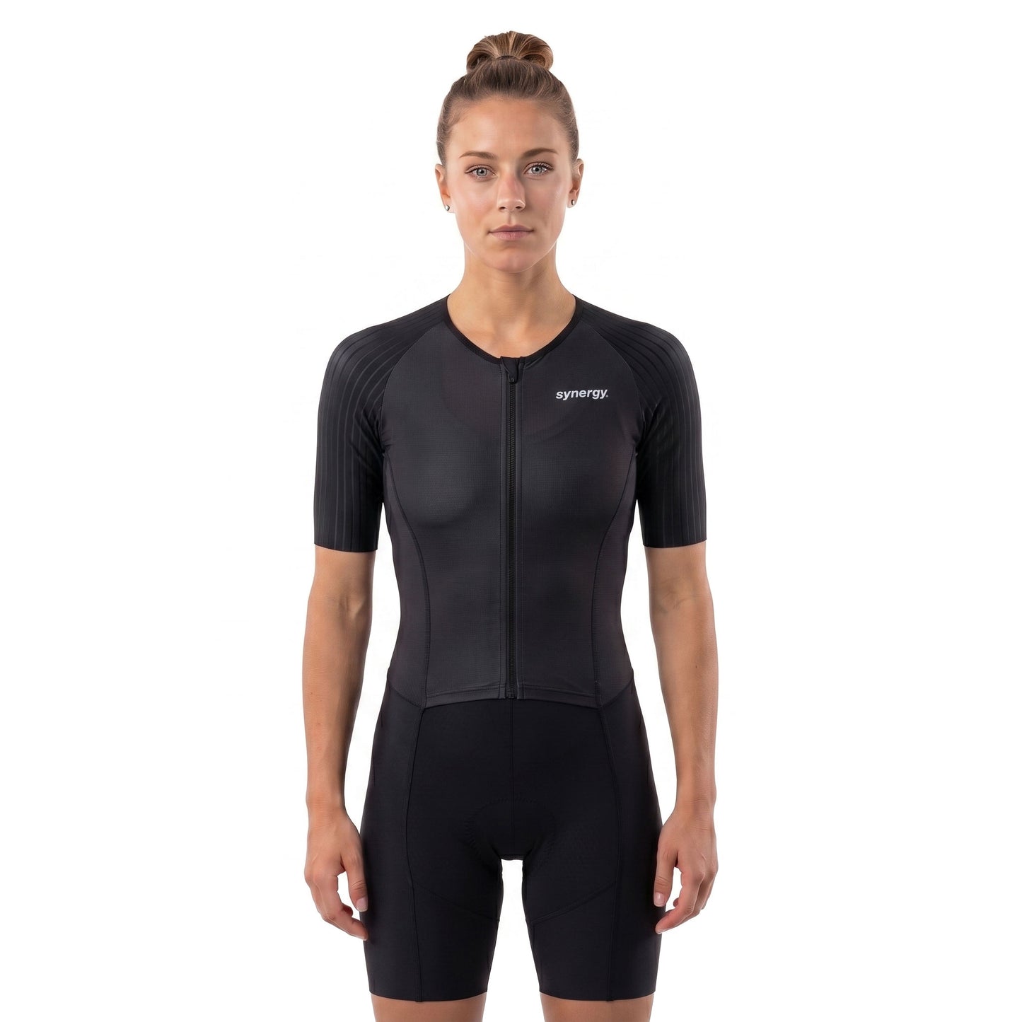 Women's Race Short Sleeve Tri Suit - Lake Placid Shadow 1
