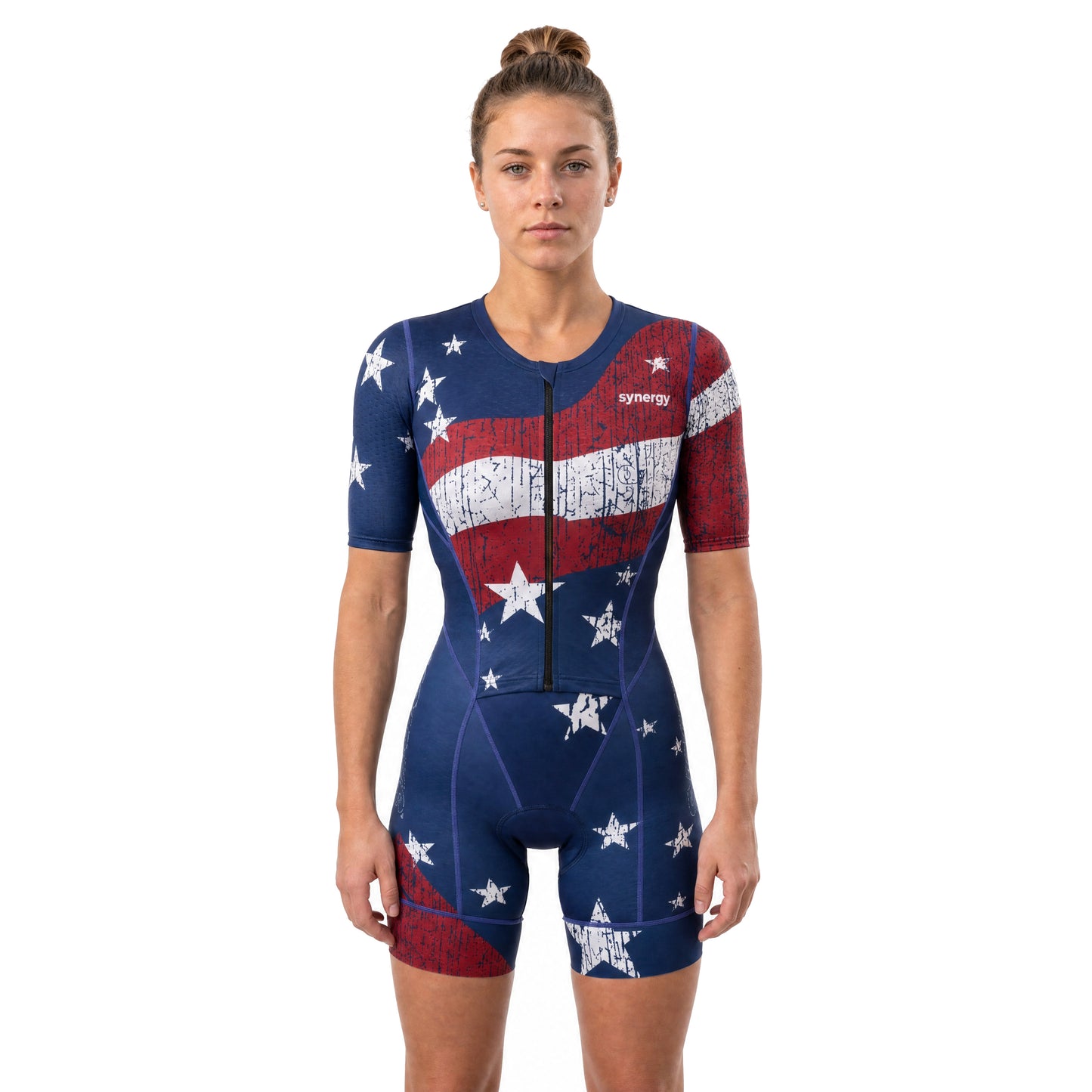 Women's Pro Short Sleeve Tri Suit - Tactical Valor - Front