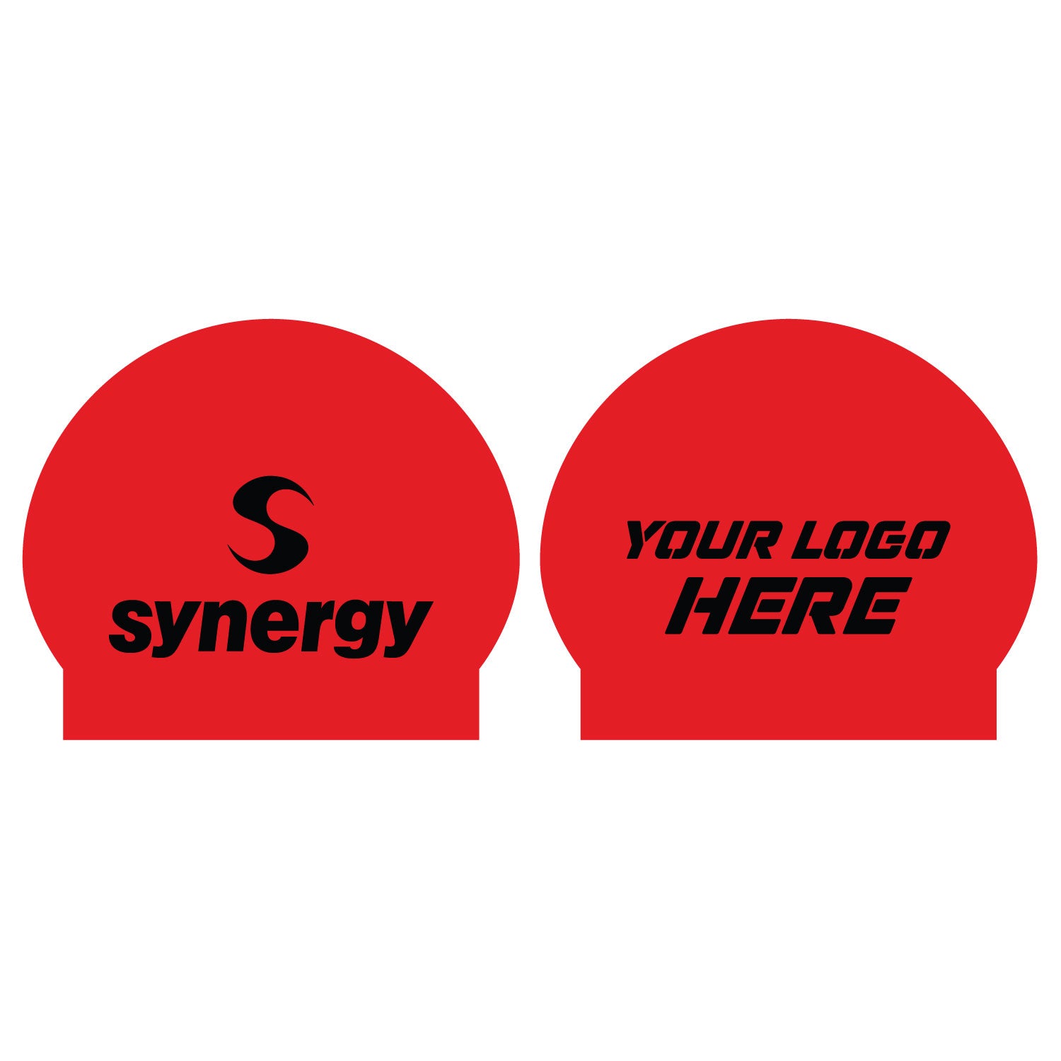 Co-Branded Latex Swim Caps