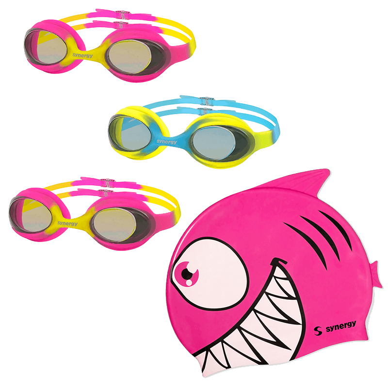 swimming cap and goggles near me Kids Swim Kit – Synergy Wetsuits